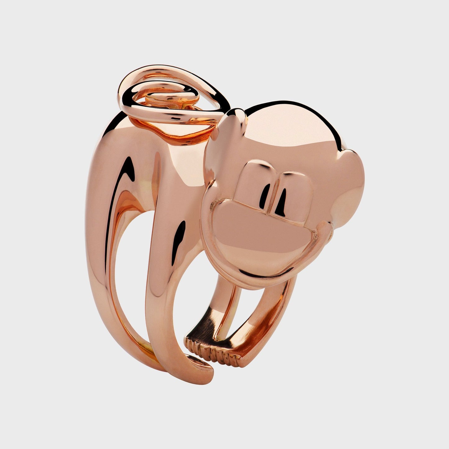 Tierring Klammeraffe Roségold - Kollektionen - RINGKING Max Grün - Goldschmied aus Leidenschaft
