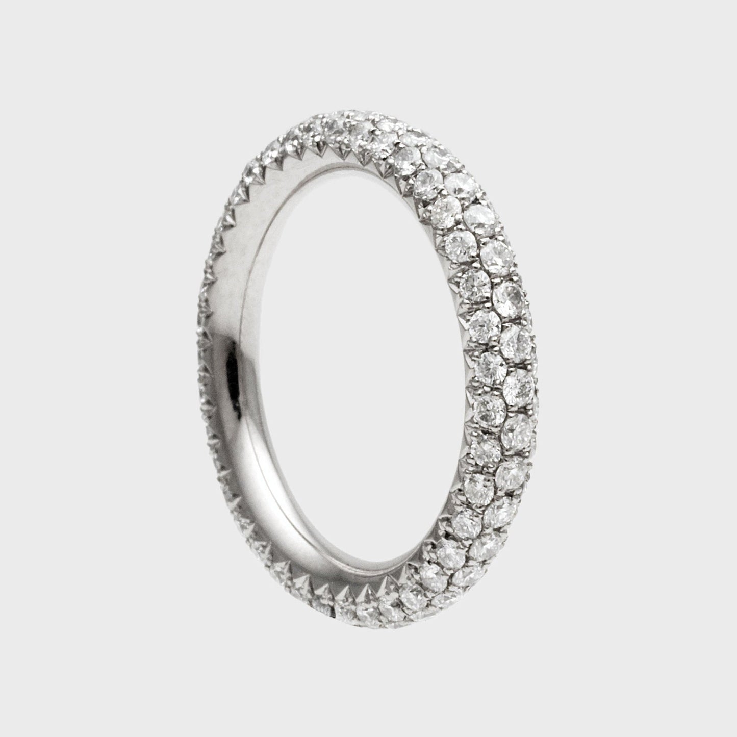 Micro Pavé Donut Slim - Unikate - RINGKING Max Grün - Goldschmied aus Leidenschaft