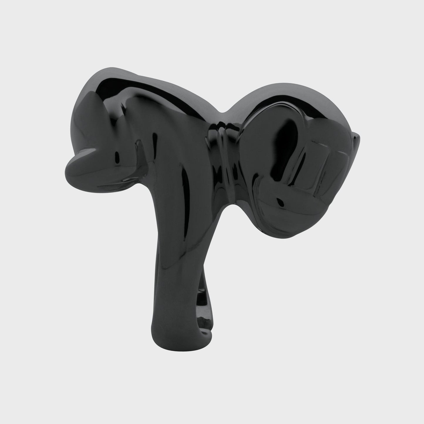 Tierring Klammeraffe Baby schwarz - Kollektionen - RINGKING Max Grün - Goldschmied aus Leidenschaft