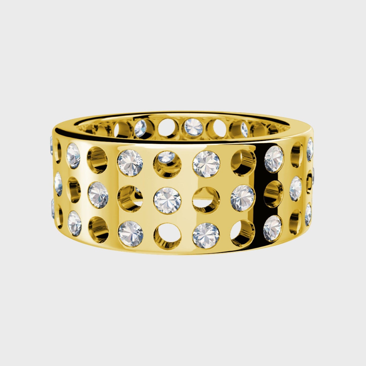 Sammelring 3-reihig Gelbgold - Kollektionen - RINGKING Max Grün - Goldschmied aus Leidenschaft