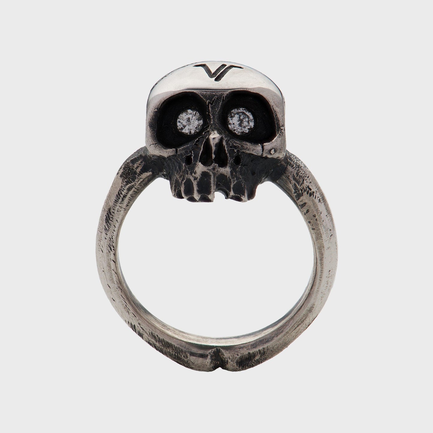Totenkopfring Mini - Unikate - RINGKING Max Grün - Goldschmied aus Leidenschaft