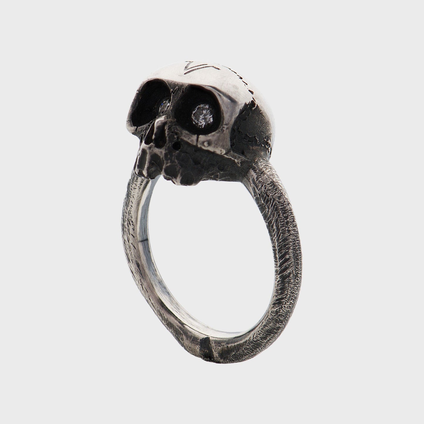 Totenkopfring Mini - Unikate - RINGKING Max Grün - Goldschmied aus Leidenschaft