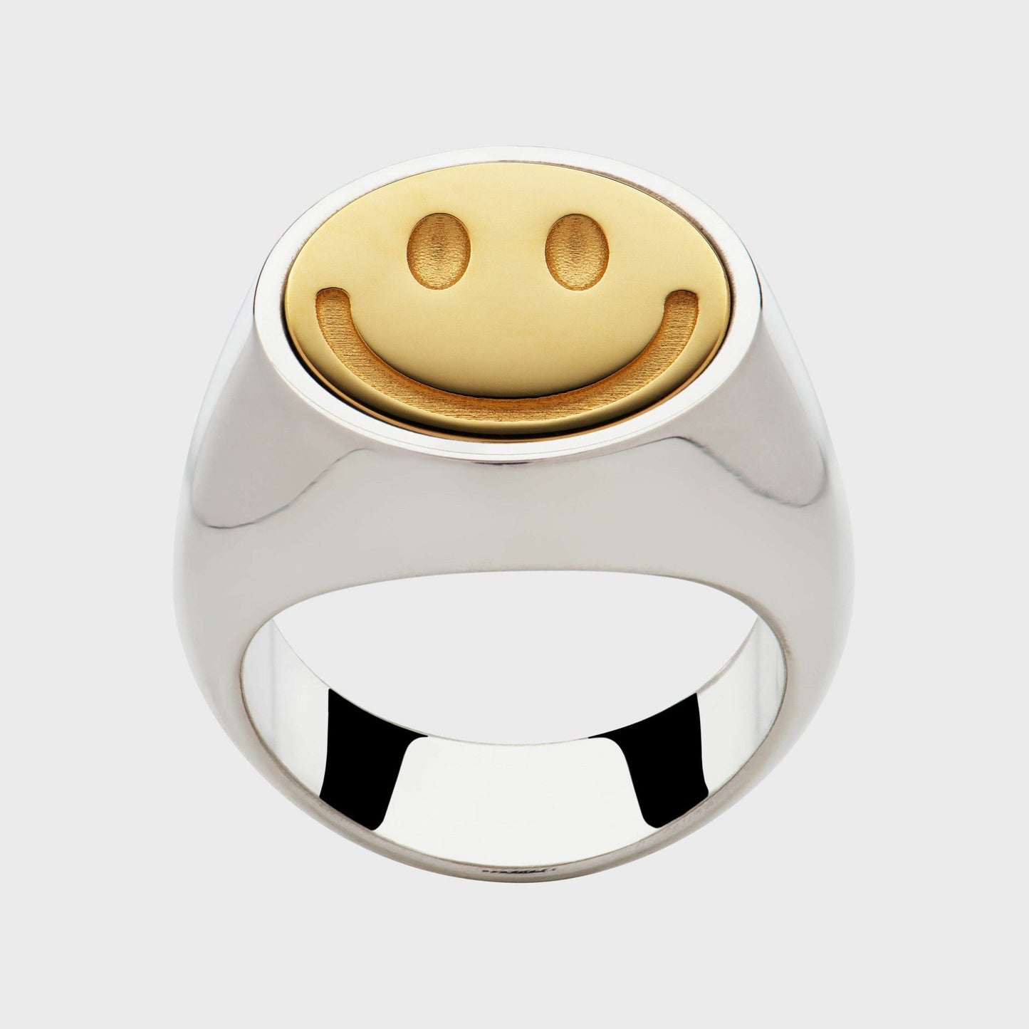 Siegelring Smiley - Unikate - RINGKING Max Grün - Goldschmied aus Leidenschaft