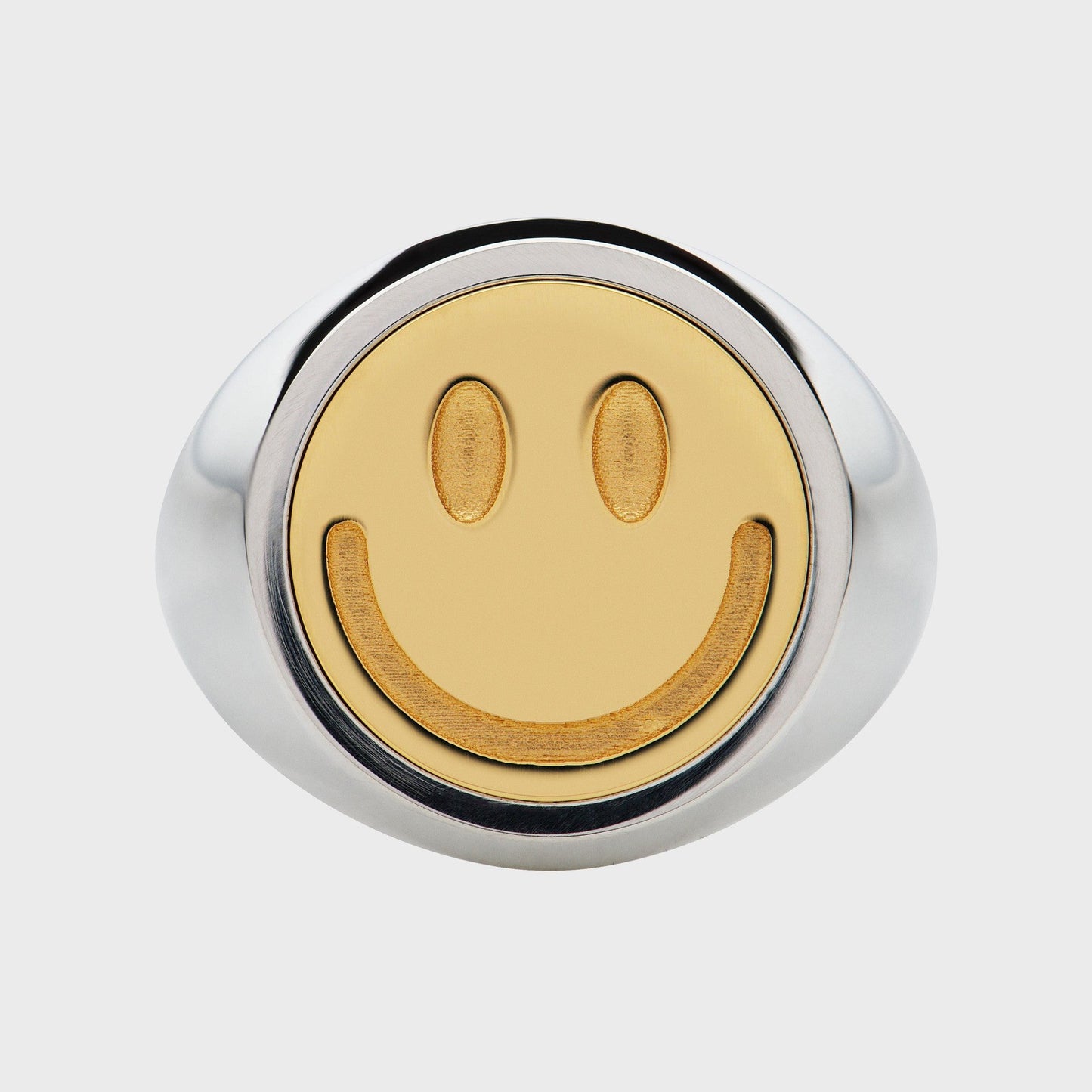 Siegelring Smiley - Unikate - RINGKING Max Grün - Goldschmied aus Leidenschaft
