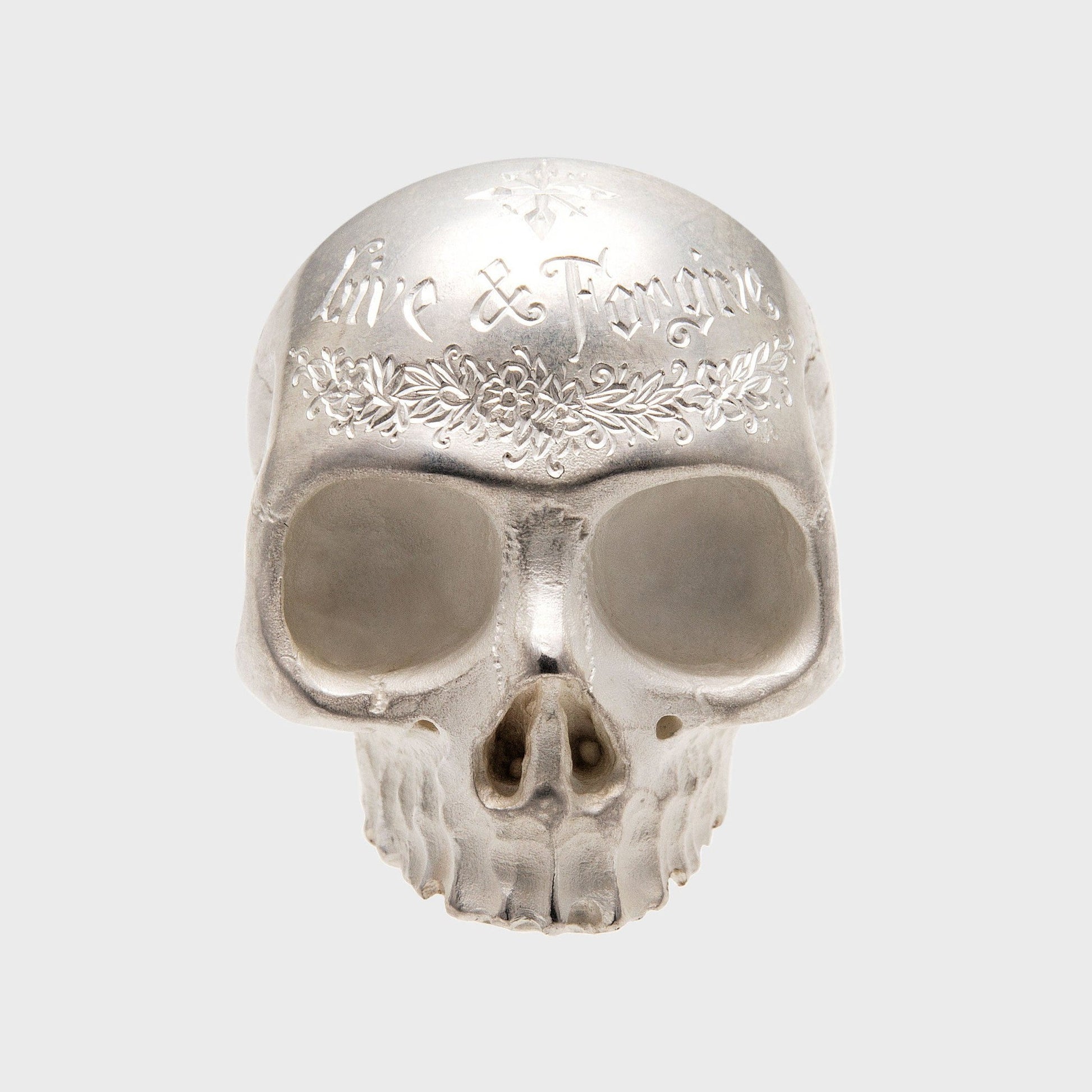 Anhänger Totenkopf Handgravur -  Anhänger -  RINGKING Max Grün - Goldschmied aus Leidenschaft