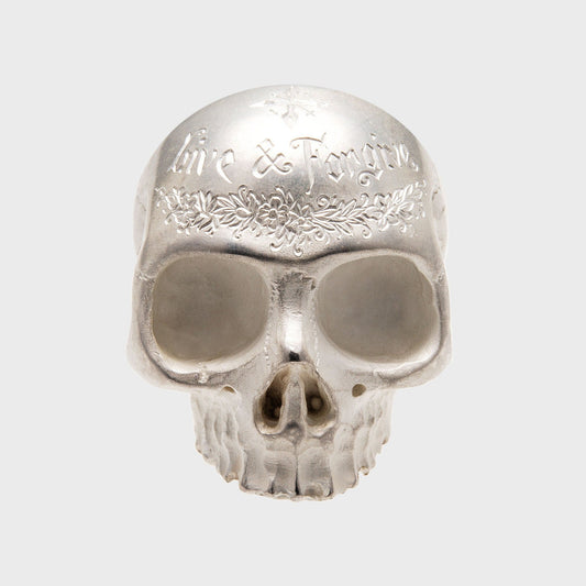 Anhänger Totenkopf Handgravur -  Anhänger -  RINGKING Max Grün - Goldschmied aus Leidenschaft