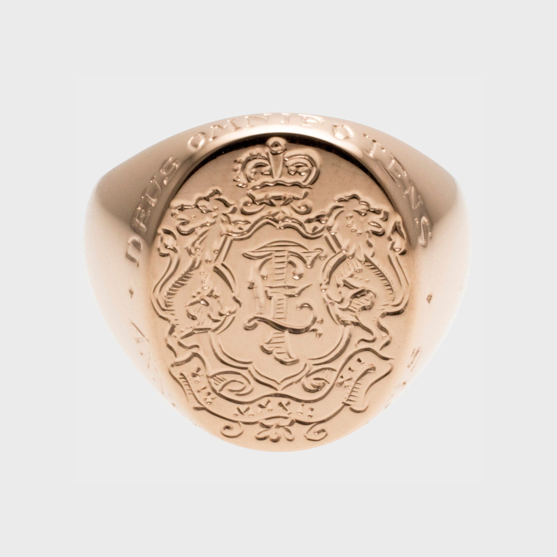 Siegelring Wappen Löwe -  Unikate -  RINGKING Max Grün - Goldschmied aus Leidenschaft