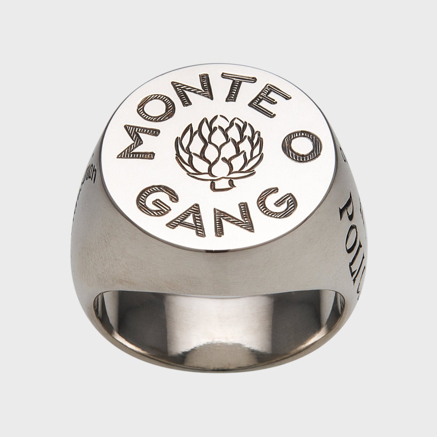 Siegelring Silber mit individueller Handgravur Monte Ofelio -  Unikate -  RINGKING Max Grün - Goldschmied aus Leidenschaft