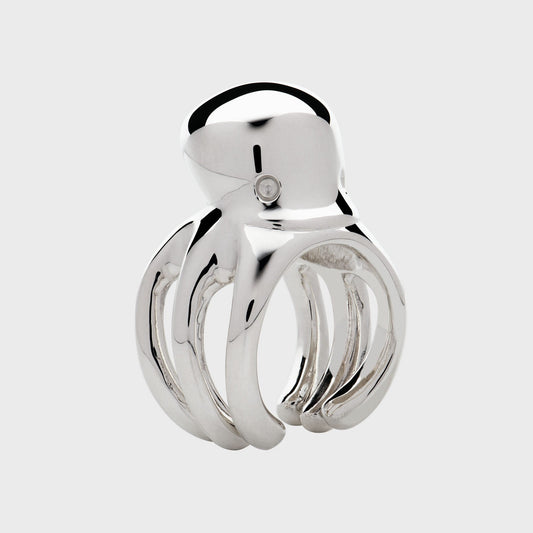 Tierring Oktopus -  Kollektionen -  RINGKING Max Grün - Goldschmied aus Leidenschaft
