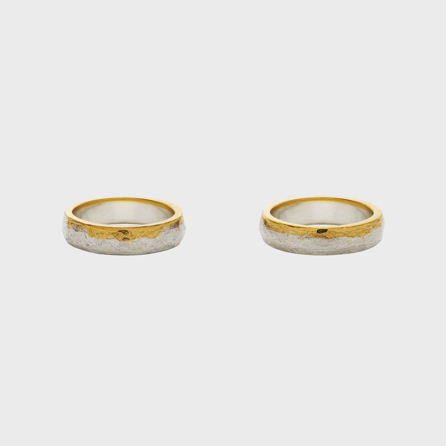Eheringe 2Tone Feingold -  Verlobung - Hochzeit -  RINGKING Max Grün - Goldschmied aus Leidenschaft