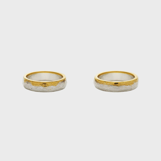 Eheringe 2Tone Feingold -  Verlobung - Hochzeit -  RINGKING Max Grün - Goldschmied aus Leidenschaft