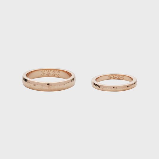 Eheringe Roségold gehämmert -  Verlobung - Hochzeit -  RINGKING Max Grün - Goldschmied aus Leidenschaft