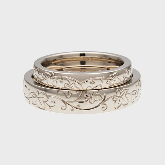 Eheringe Efeu -  Verlobung - Hochzeit -  RINGKING Max Grün - Goldschmied aus Leidenschaft