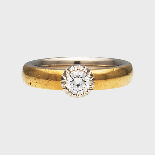 Verlobungsring Solitär Feingold -  Verlobung - Hochzeit -  RINGKING Max Grün - Goldschmied aus Leidenschaft