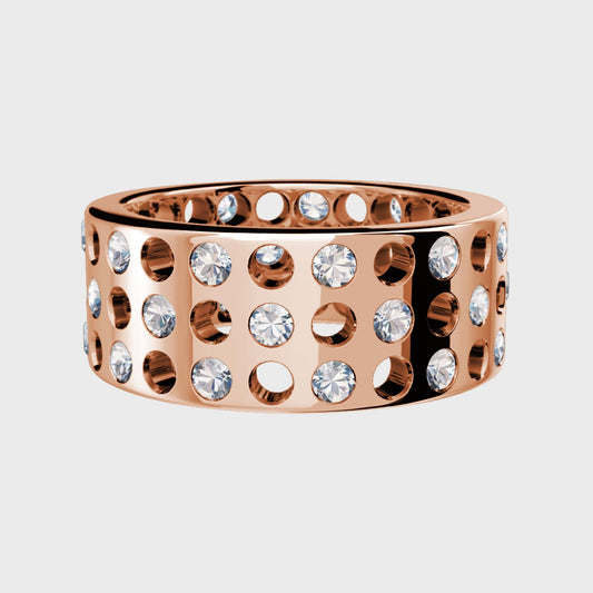 Sammelring 3-reihig Roségold -  Kollektionen -  RINGKING Max Grün - Goldschmied aus Leidenschaft