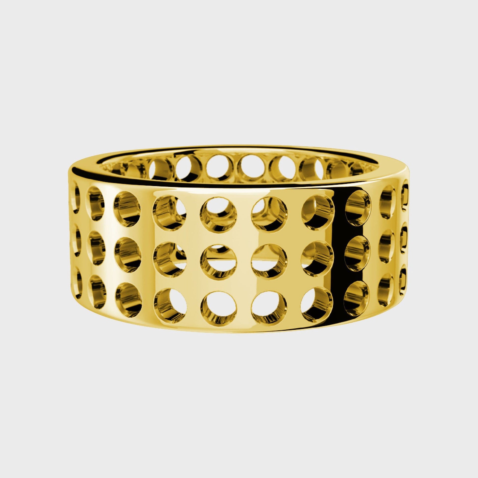 Sammelring 3-reihig Gelbgold -  Kollektionen -  RINGKING Max Grün - Goldschmied aus Leidenschaft