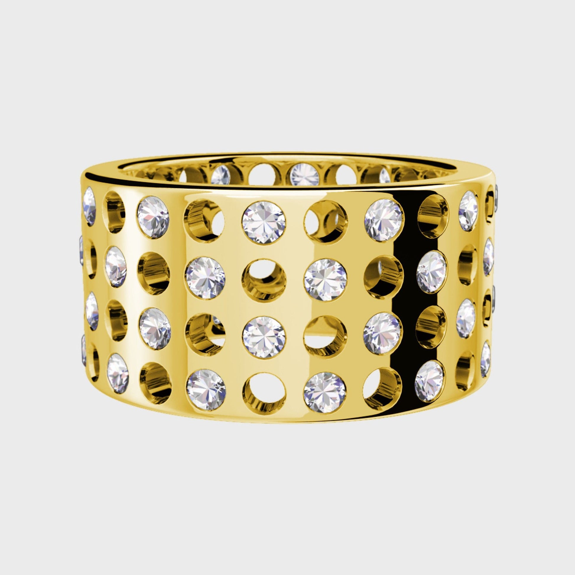 Sammelring 4-reihig Gelbgold -  Kollektionen -  RINGKING Max Grün - Goldschmied aus Leidenschaft