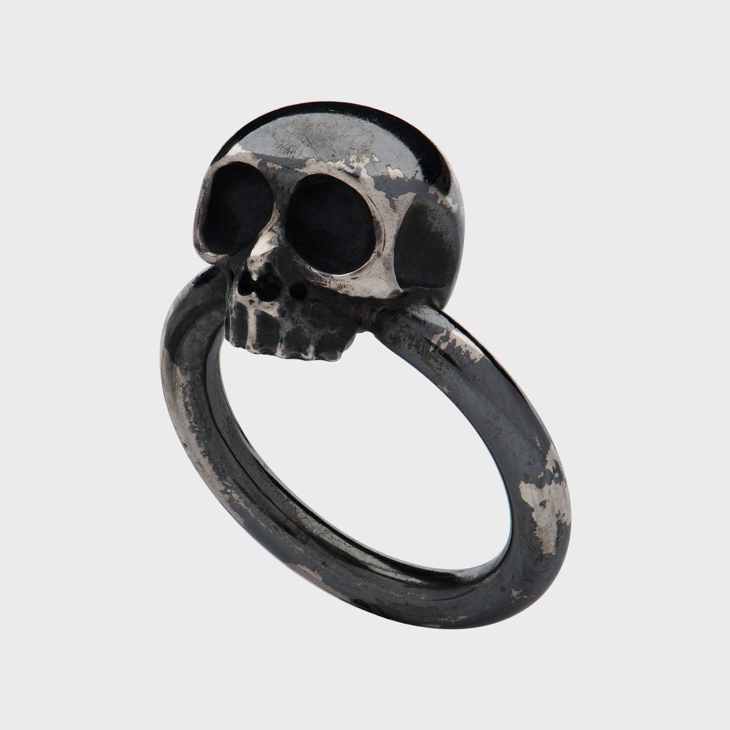 Handgefertigter Totenkopfring Mini -  Unikate -  RINGKING - Goldschmied aus Leidenschaft