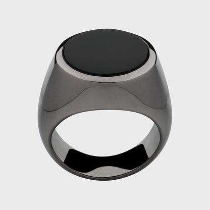 Siegelring Onyx -  Unikate -  RINGKING Max Grün - Goldschmied aus Leidenschaft