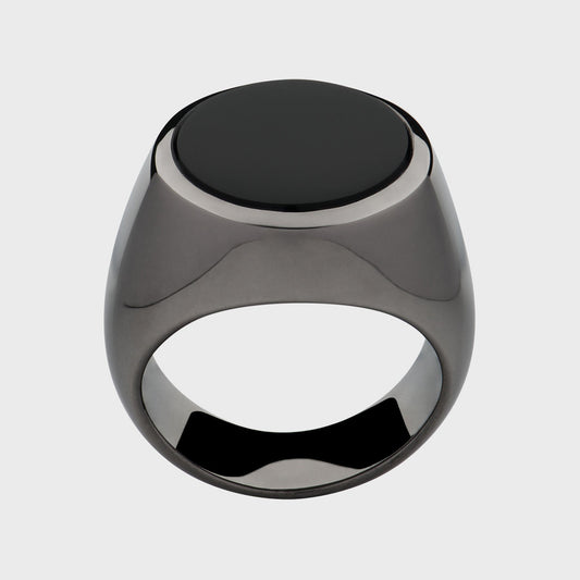Siegelring Onyx -  Unikate -  RINGKING Max Grün - Goldschmied aus Leidenschaft