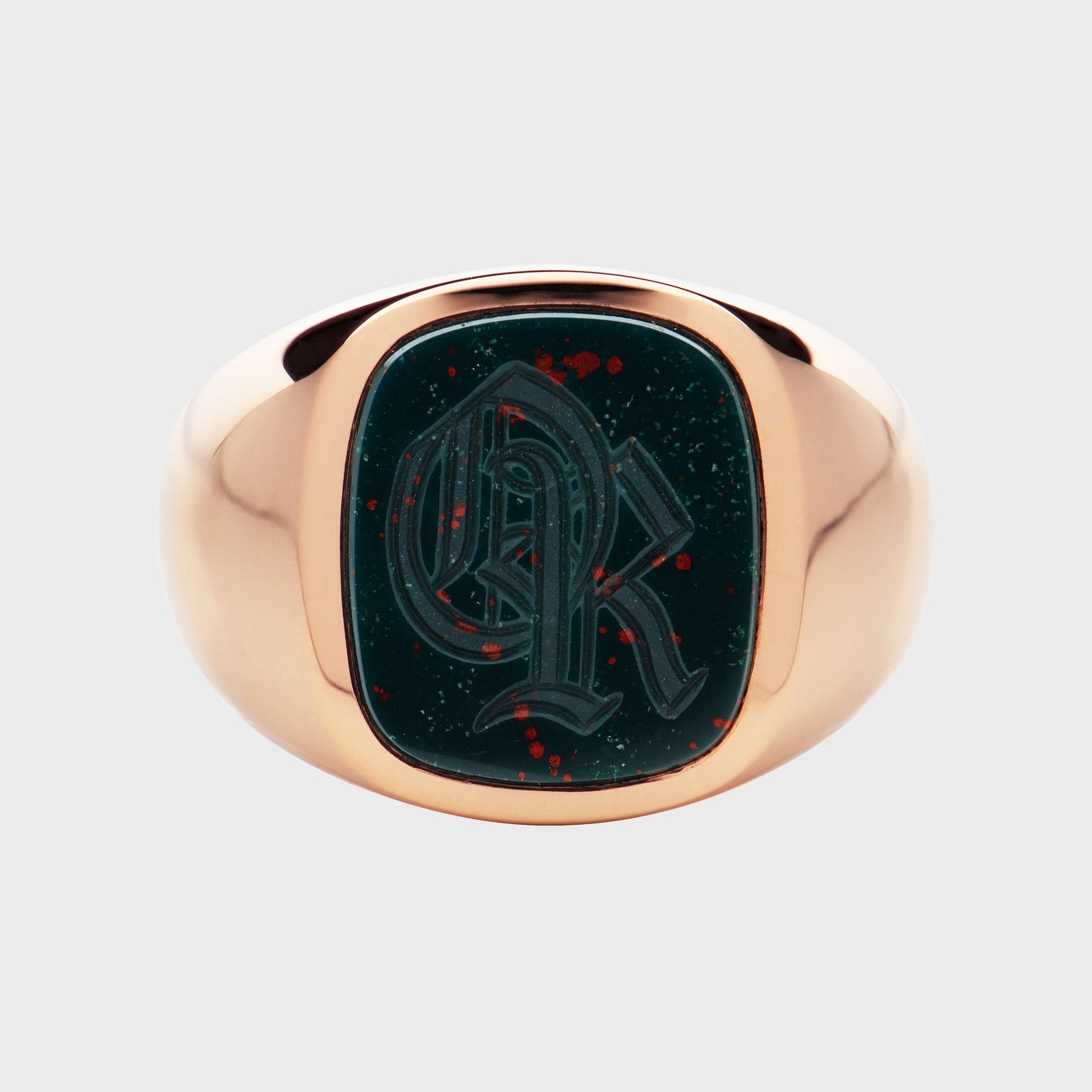 Siegelring Antik Blutjaspis -  Unikate -  RINGKING Max Grün - Goldschmied aus Leidenschaft