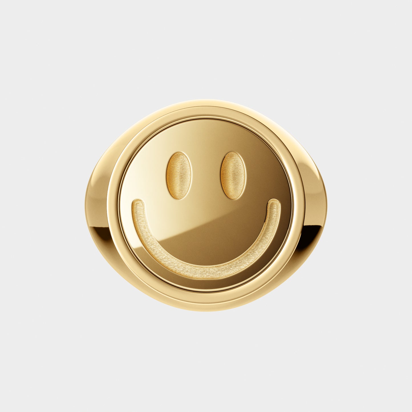 Siegelring Smiley Gold
