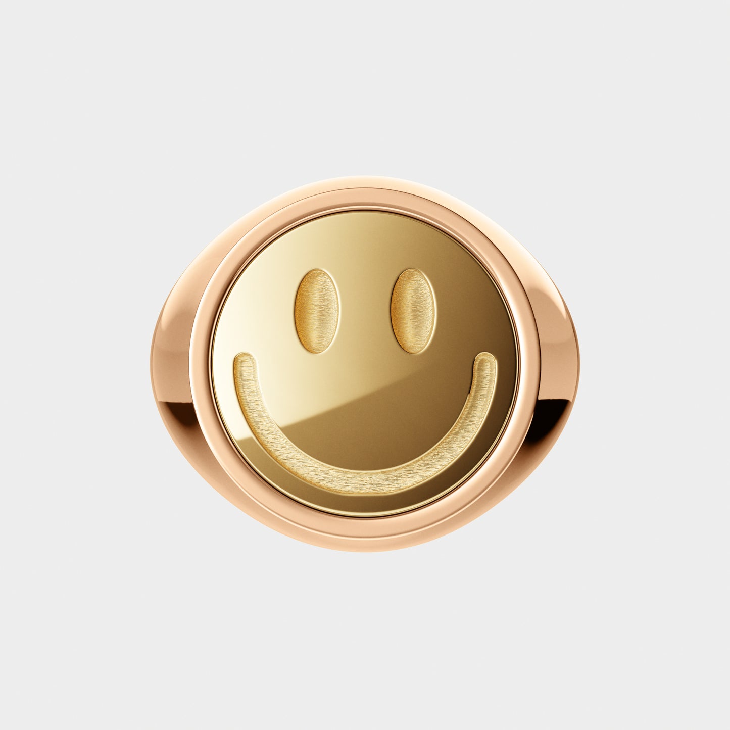 Siegelring Smiley Gold